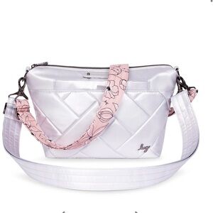 Lug Flare 2 crossbody bag metallic silver